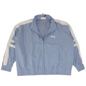 NWT! 2X FILA Light Blue and White Track Jacket